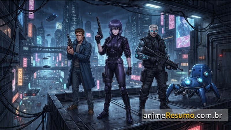 Capa do anime Ghost in the Shell: Stand Alone Complex