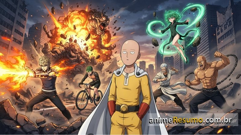 Capa do anime One Punch Man