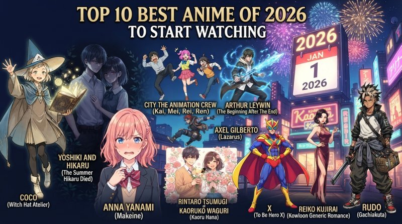Top 10 Melhores Animes de 2026 para Começar a Assistir