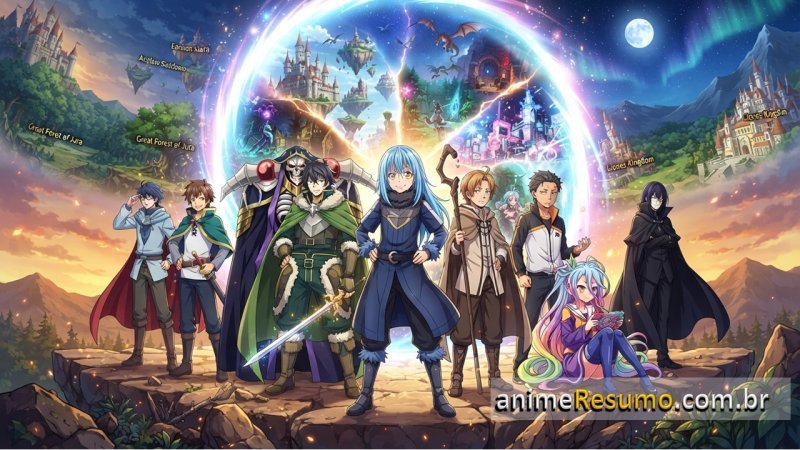 🌍 Os Melhores Animes de Isekai para Quem Ama Fantasia